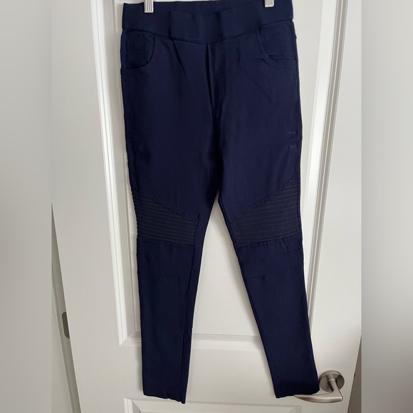 Stretchy moto-style leggings - Picture 1 of 3